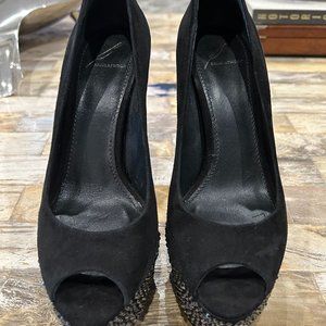 Brian Atwood Ladies Black Sequins Heels